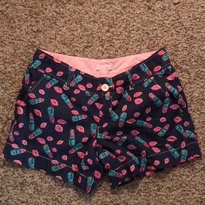 Lilly Pulitzer Lipstick pattern Callahan shorts